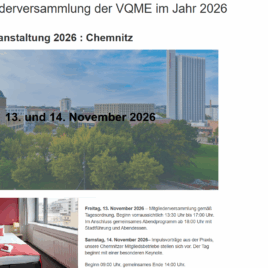 1P | Einzelpersonen-Ticket VQME Mitgliederversammlung 2026 (1 Person inkl. 1 Übernachtung)